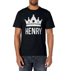 Henry Name Shirt for Men – King Prince Crown Design T-Shirt