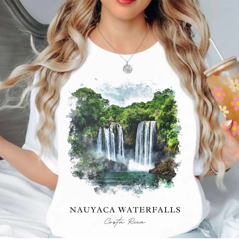 Nauyaca Waterfall Unisex Shirt Travel Gift Costa Rica Trip Lover Favorite Tee