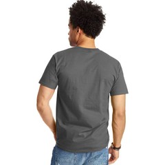 Hanes Men’s Beefy Heavyweight Cotton T-Shirt, Gray Size S