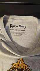 Rick And Morty Box Lunch Mens 2XL Gray Shirt Bird Person Squanchy Adult Swim
