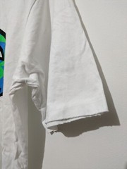Nikke Harrigan Crocodile Shirt Distresed Mens White Short Sleeve Size Medium