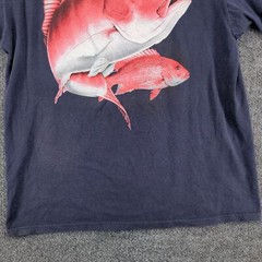 Reel Legends Men’s T-Shirt Blue Large Short Sleeve Crew Neck Preshrunk Cotton