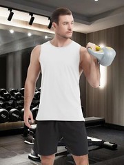 Men’s Tank Tops Sleeveless Cotton Shirts Gym Workout Bodybuilding Quick Drying T