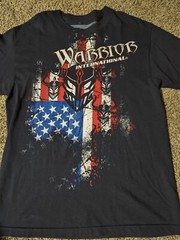 Shane Carwin Warrior International T Shirt Men’s Large Black MMA Freedom Fighter
