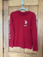 U.S. Polo Assn Graphic Classic Long Sleeve T-shirt USPA Preppy Blokecore Indie M
