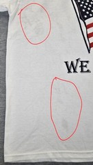Vintage Y2K United We Stand Tshirt Mens LG Wht And Justice For All Osama Target