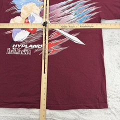 Hypland Shirt Mens XL Red Short Sleeve Crewneck Graphic Sesshomaru InuYasha