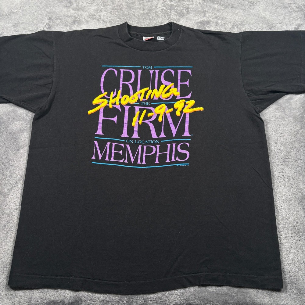 Rare Vintage Tom Cruise Shooting The Firm Movie Promo 1992 Men’s XL T-Shirt