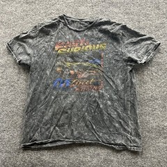 Fast & Furious T-Shirt Mens Size XL Charcoal Acid Wash Street Racing Graphic Tee