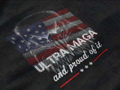 Ultra MAGA Joe Biden Funny Tshirt Political Shirts Trump 2024 American Flag