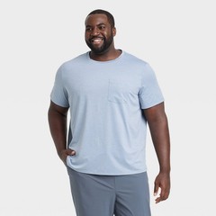 Men’s Big Elevated Premium T-Shirt – All In Motion™ Gray 3XL: Recycled Polyester