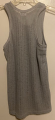 Unbranded Mens Sheer Mesh Tank Top Gray Size Large US (XXXL China) Slim Fit NWOT