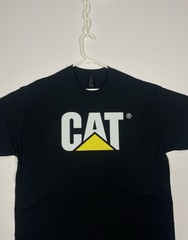 Caterpillar CAT Logo Work Tee (Brand New Condition) Black Short Sleeve T-Shirt