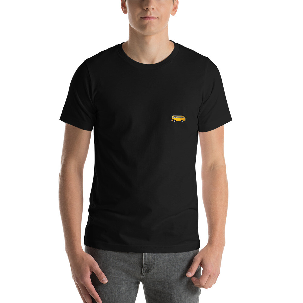 E2K Vintage yellow mini van Unisex T-Shirt old classic car cars travel road trip