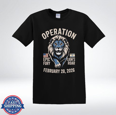 Operation Epic Fury Lion Graphic Patriotic 2026 T-Shirt
