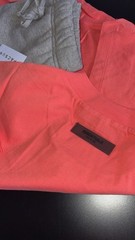 ESSENTIALS Coral T-Shirt & Dark Gray shorts Size S