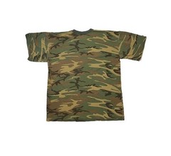 Vintage Rothco USA Woodland Camo Shirt