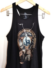 The Dark Crystal Poster Girl Racerback Black XL Tank Top Grunge Gothic Athletic