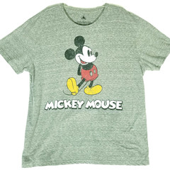 Disney Mickey Mouse Shirt Men 2XL Gray Classic Character Graphic Tee Tri Blend