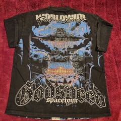 Godspeed NY Space Tour Astronaut All-Over Tee Black Mens Small NWT Rhinestone…