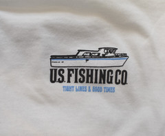 U.S. Fishing Co. Mens Tight Lines And Good Times White Shirt New S-3XL