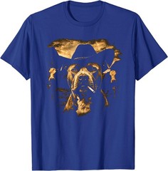 Pit Bull Western Graphic Cowboy Dog Smoking T-Shirt
