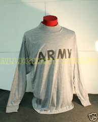 GENUINE US ARMY PT PHYSICAL FITNESS GRAY LONG SLEEVE T SHIRT Extra Large – VGC