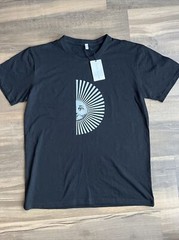 August Lemonade Men’s T-shirt Black Medium Half Sun Print