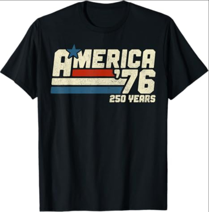 250th Anniversary USA Shirt America Retro 250 Years 1776 2026 Tee T-Shirt