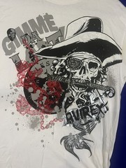 Vintage Retro Avirex Gimme Da Loot Skull Graphic Tee Shirt Men’s Size XL White
