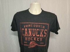 Vancouver Canucks Hockey since 1970 Adult Small Gray TShirt