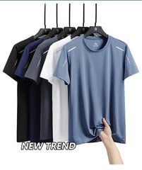 Men’s Quick Dry Sports T Shirt Breathable Running Gym Hiking Fishing Short Sleev