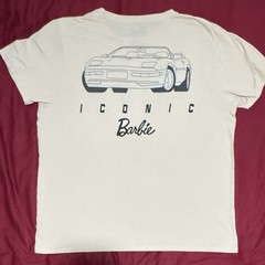 Barbie Iconic Car Graphic T-Shirt Size X Large Beige Mattel XL