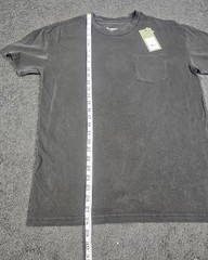 Men’s Crew Neck T Shirt 2 PK Medium Black Charcoal Pocket Relaxed Fit Goodfellow