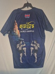 Kun Khmer Navy Graphic Athletic T‑Shirt – Cambodia