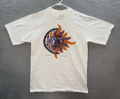 Vintage Yazbek Shirt Adult Large White Aztec Nature Grunge Skater Thrasher Y2K