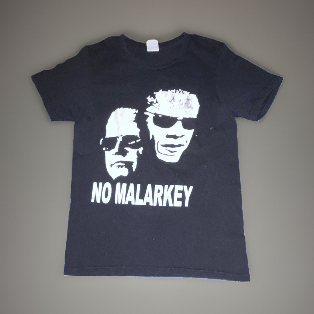Joe Biden/ Barrack Obama “NO MALARKEY” Political Graphic Print Cotton Tee S