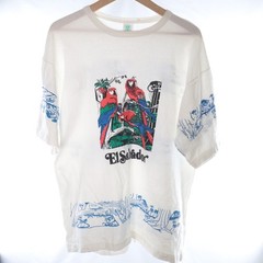 Vintage El Salvador Parrot Graphic Tee T-Shirt 100% Cotton Single Stitch XL