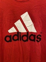 Adidas The Go To Tee Red T Shirt 100% Cotton Mens Size Large GUC