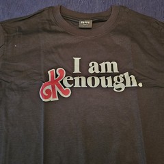 Barbie Movie Ken “I Am Kenough” T-Shirt Puppy Town Black Size X-Large XL New