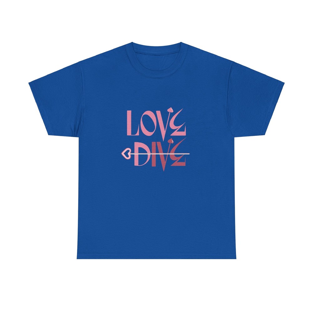KPOP IVE LOVE DIVE Unisex Heavy Cotton Graphic Tee S-2XL