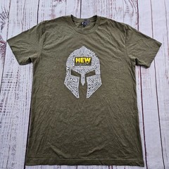 HEW Fitness Hard Work Works Green Short Sleeve Cotton Blend T-Shirt Men’s M