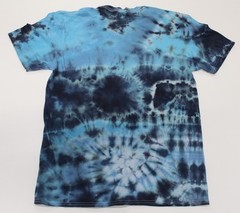 Tie Dye T-Shirt Adult L Blue Stormy Sky Gildan Softstyle Cotton Short Sleeve