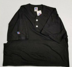 NEW Vintage Russell Athletic Blank 2 Button Henley T-shirt Mens El Salvador