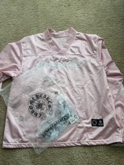 Pink Chrome Hearts Warm Up Jersey Size S