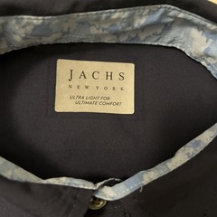 Jachs New York Shirt Size Small Navy Blue Short Sleeves