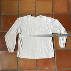 Cotton Deluxe Mens XL Made In USA Skeleton Cowboy On Horse Long Sleeve T-Shirt
