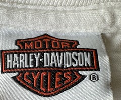 Lone Wolf Harley Davidson Spokane Washington Biker T-shirt White Sz 3XL