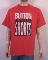 vintage 80s 90s single stitch Levis 501 Button Your Shorts T-Shirt Fly sz XL
