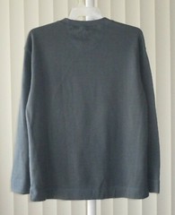 Dockers Heavy Rib Knit Long Sleeve Shirt Blue NWOT No Size
